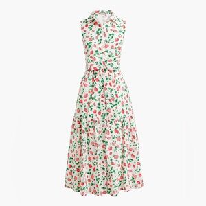J. Crew Midi Strawberry Dress